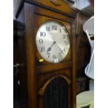 Oak cased longcase clock