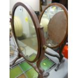 Two dressing table mirrors