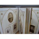 Victorian photograph album with mainly family portraits