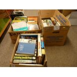 Three boxes of mixed books