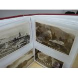 Well filled album of good vintage postcards