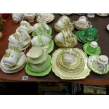 Parcel of Queen Anne, floral decorated and other similar teaware