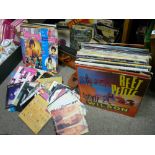 Large parcel of contemporary single and LP records etc including The Sex Pistols, The Rolling Stones