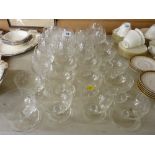 Good quantity of fruit salad bowls and brandy glasses