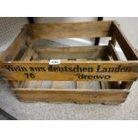 Vintage crate 'Wein Aus Deutschen Landen'