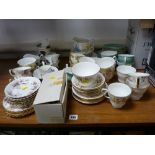 Large parcel of teaware in various patterns etc