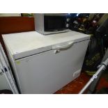 Electrolux chest freezer and a Morphy Richards silver finished microwave oven E/T