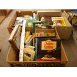 Three boxes of mixed books including vintage Penguin etc