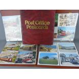 Three album collection of vintage and reproduction postcards and Royal Mail postcards - trams,