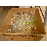 Box of drinking glassware