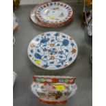 Quantity of Oriental china including delicate display plates