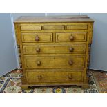 A WELSH OAK CHEST OF TWO SHORT OVER THREE LONG DRAWERS having three further secret drawers to the