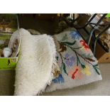Parcel of various scatter and bathroom rugs