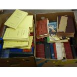 Two boxes of vintage books