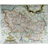 CHRISTOPHER SAXTON & WILLIAM HOLE modern bound collection of twelve coloured antiquarian maps for