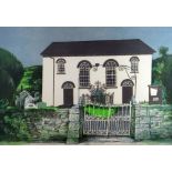 JOHN ELWYN limited edition (44/50) colour lithograph - study of a Welsh chapel, entitled 'Capel