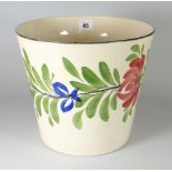 A LLANELLY POTTERY ICE BUCKET IN 'THE PERSIAN ROSE' PATTERN, 23cms high Condition Report: small chip