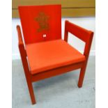 INVESTITURE CHAIR an icon of design being the 1969 Prince of Wales Investiture chair by Lord