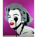 PURE EVIL five colour limited edition (43/100) screen-print - entitled 'Marilyn - Pink Punk',