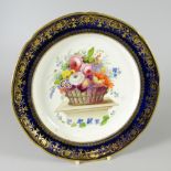 A SWANSEA PORCELAIN SHALLOW DISH FOR THE 'LYSAGHT' SERVICE the interior decorated with a large