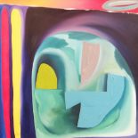 MARTYN JONES oil on canvas - abstract, entitled verso 'Porthmelgan', signed and dated verso 2009,