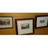 Three framed coloured etchings, Cyfartha Castle ETC Condition reports provided on request by email