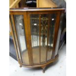 A vintage domed fancy china cabinet Condition reports provided on request by email for this