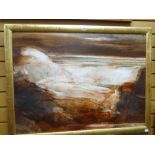 ALAN OSBORNE oil on board - entitled 'Near Neuadd Reservoir', dated 1993 (Attic Gallery), 65 x 89cms