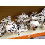 Collection of Masons Mandalay patterned Ironstone china including large soup tureen and base, lidded