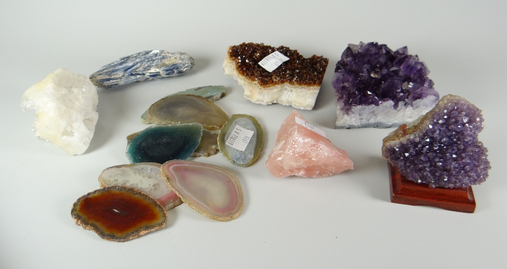 Parcel of mineral and quartz samples Condition reports provided on request by email for this auction