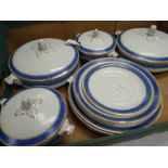 A small parcel of vintage dinnerware retailed by Lawleys of Regent Street Condition reports provided