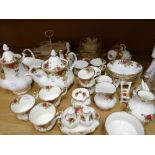 A quantity of Royal Albert 'Old Country Roses' teaware, dinnerware and coffee ware (approx 70