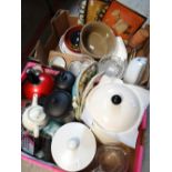 Two crates of kitchen items Condition reports provided on request by email for this auction