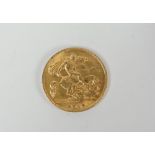 A gold half-sovereign dated 1914 Condition reports provided on request by email for this auction