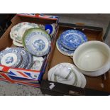 Two crates of mixed china including Spode Italian and Royal Doulton Rondelay ETC Condition reports