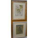 DOROTHY KIRKBRIDE two watercolours - both 33 x 24cms Condition reports provided on request by