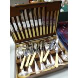 Canteen of silver plated Mappin & Webb cutlery Condition reports provided on request by email for