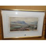 RALPH MORLEY watercolour - entitled 'Dartmoor', signed, framed and glazed, 21 x 39cms Condition