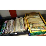 Two crates of mainly 1970s / 1980s comics including 2000AD, Avengers, Spiderman, Marvel etc (