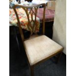 An antique Chippendale-style farmhouse chair Condition reports provided on request by email for this