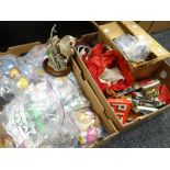 Parcel of children's collectable figures, plastic building bricks ETC Condition reports provided