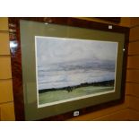 JAMES MORRISON limited edition (38/100) print - panoramic view over golf course, signed fully in