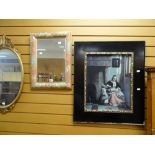 A framed print and a framed mirror Condition reports provided on request by email for this auction