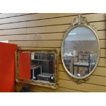 Two fancy wall mirrors Condition reports provided on request by email for this auction otherwise