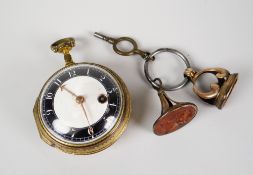 A George III single-fusee pair-cased pocket-watch, the mechanism inscribed Ste(phen) Thorogood,