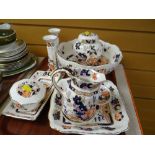 A small parcel of various Masons Ironstone Mandarin pattern china Condition reports provided on