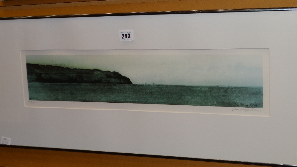 JOHN KNAPP-FISHER limited edition (140/850) print - entitled 'Headland', signed, 13 x 56cms