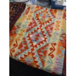 Vegetable dye wool Choli Kilim runner, 194 x 60cms Condition reports provided on request by email