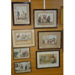 Collection of assorted mainly nineteenth century political and humorous cartoons (7) Condition