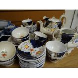 A quantity of Gaudy Welsh teaware Condition reports provided on request by email for this auction